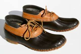 Vintage L.L. BEAN Maine HUNTING Shoe Rubber & Leather Duck Boots Sz 14 