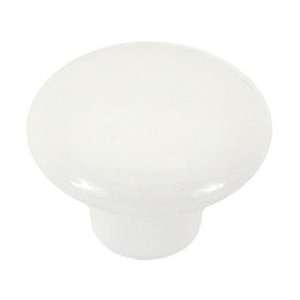  Ceramic Knob   White 1 1/4 K35 P256 114