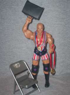 WWE FIGURE DELUXE AGGRESSION KURT ANGLE & ACCESSORIES  