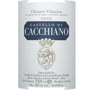 2005 Cacchiano Chianti Classico 750ml Grocery & Gourmet 