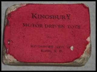 kingsbury MOTOR DRIVEN TOYS CATALOG silver arrow 1930s  