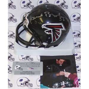  Keith Brooking   Riddell   Autographed Mini Helmet Atlanta 