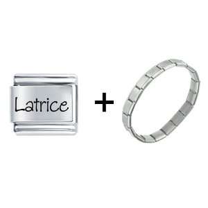  Name Latrice Italian Charm Pugster Jewelry