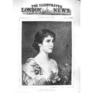  KIESEL 1889 ANTIQUE PORTRAIT BEAUTIFUL GIRL EDITH