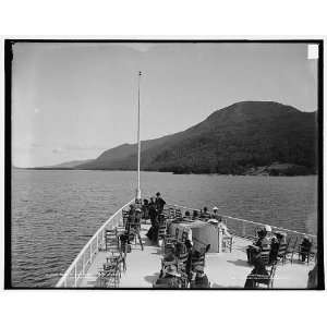  Black Mountain from steamer,Lake George