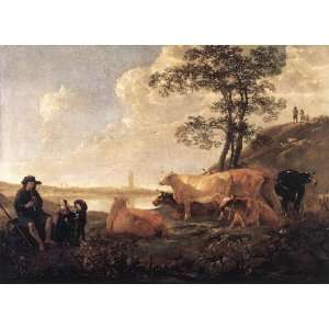 Hand Made Oil Reproduction   Aelbert Cuyp   24 x 18 inches   Landscape 