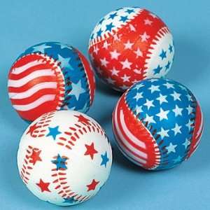  Relaxable Patriotic Baseballs   Novelty Toys & Stress Toys 