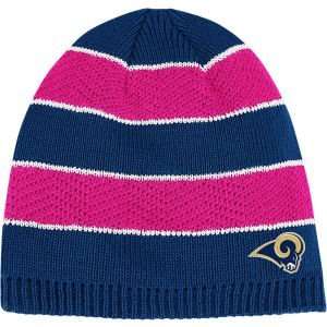   Rams NFL Breast Cancer Awareness Womens Knit Hat