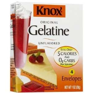 Knox Unflavored Gelatin, 1 oz, 4 ct (Quantity of 5 