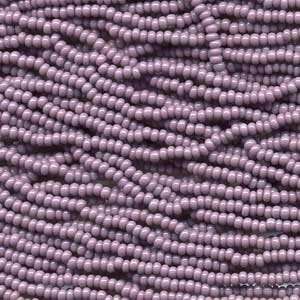  Purple Opaque Czech 11/0 Glass Seed Beads (4)(6 String 