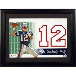 Tom Brady New England Patriots Unsigned Jersey Numbers Piece  