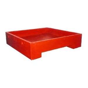 Stacking Plastic Container 45x45x11 600 Lb Cap. Red