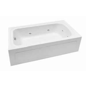  ProFlo PFS6060WH White 60 x 60 Corner Soaking Bath Tub 