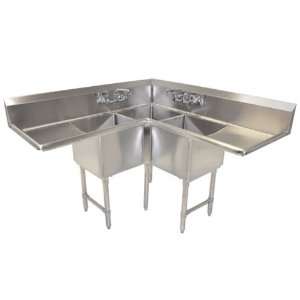 BK Resources BKCS 3 18 14 18T 18 14 18 Bowls 18 Drainboards BK Corner 