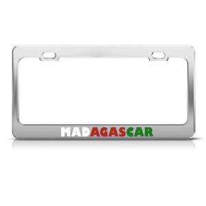  Madagascar Flag Country Metal License Plate Frame Tag 