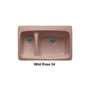   Advantage 3.2 Double Bowl Kitchen Sink with Three Faucet Holes 20 3 24