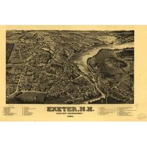   Exeter, N.H., county seat of Rockingham County, 1884. H. Wellge, del