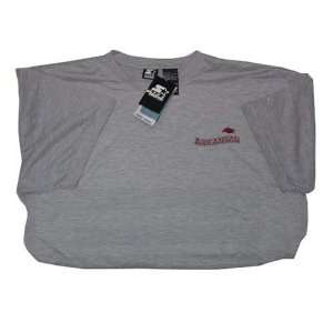 Arkansas Razorbacks Grey Dristar T shirt XX Large  Sports 