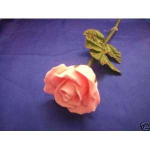   Victorias Garden Long Stem Handcrafted Pink Rose Soap 