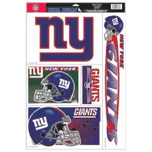  New York Giants Static Cling Decal Sheet *SALE* Sports 