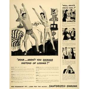  1940 Ad Sanforized Shrunk Shirt Dresses Clothing Shorts 