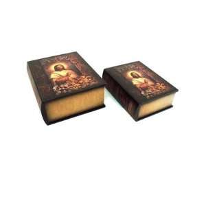  Jesus Painting Design Book Box (Set of 2)