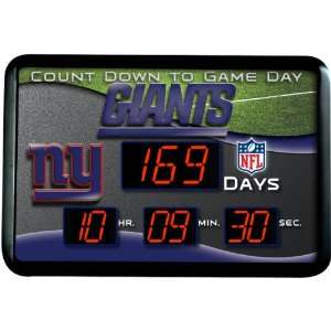  16.25x11 Countdown Clock New York Giants Sports 