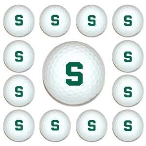 Michigan State Spartans Team Logo Golf Ball Dozen Pack   Golf  