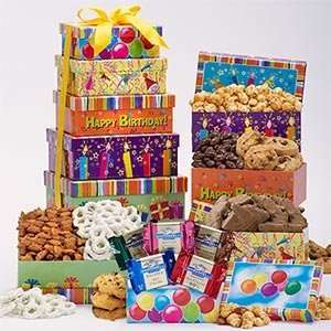 Happy Birthday Tower of Sweets Mothers Day Gift Womens Day  