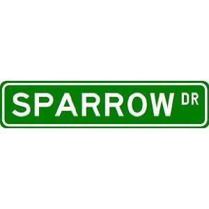   SPARROW Street Sign ~ Custom Aluminum Street Signs