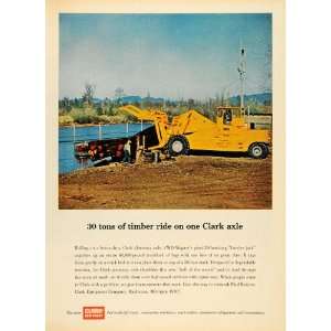  1965 Ad Clark Equipment Michigan Tractor Lumber Jack 60 