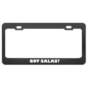  Got Salas? Boy Name Black Metal License Plate Frame Holder 