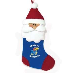   Kansas Jayhawks NCAA Santa Holiday Stocking (22)