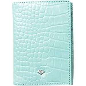  Diamond Crock Bi Fold Card Wallet Blue