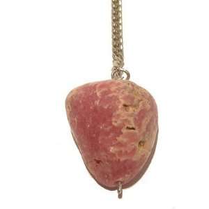   01 Pink Tumbled Stone Crystal Healing Silver 9.8 