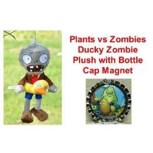  vs Zombies 7 Zombie with Ducky Tube Plush Doll and Unique Plants vs 