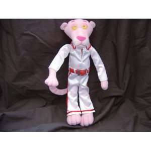  10 Pink Panther Plush Stuffed Toy Doll Wearing White 