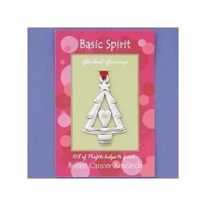   Handmade Pewter Ornament   Heart Tree by Basic Spirit