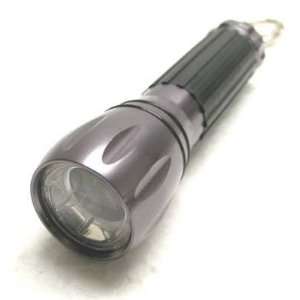 Ultra brite White LED Aluminium body / rubber grip Flashlight (AR 201)