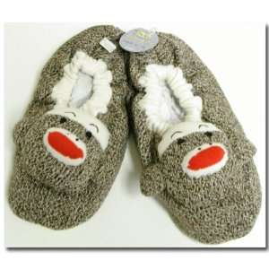 Sock Monkey Slippers Adult Size 7/8
