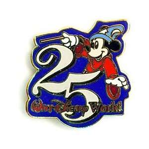   Mickey 25 Anniversary Walt Disney World 1996 WDW VTG PIN Fantasia