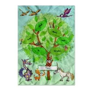  Kidlandia Family Tree Blanket, Green