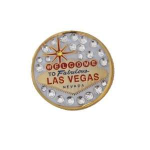  Las Vegas Crystal Golf Ball Marker with Magnetic Clip 