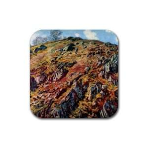  The Boulder By Claude Monet Coaster   Set of 4 Office 
