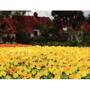   oil paintings   George Hitchcock   24 x 18 inches   Yellow Nasturtiums