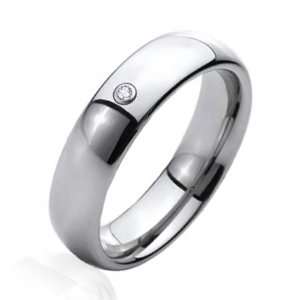   Fit CZ Tungsten Twilight Inspired Wedding Band 6mm Size 8 Jewelry