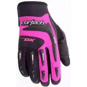  Cortech DX 2 Womens Motorcycle Gloves Black/Pink LRG Automotive