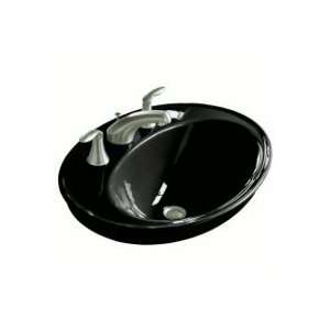  Kohler K 2075 8 Serif Self Rimming Lavatory, Black