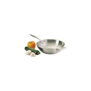     Thermalloy Wok, 12 x 3 5/8 in, Tri ply, NSF