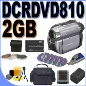  Sony HandyCam Hybrid DCR DVD810 25x Optical Zoom DVD Camcorder 